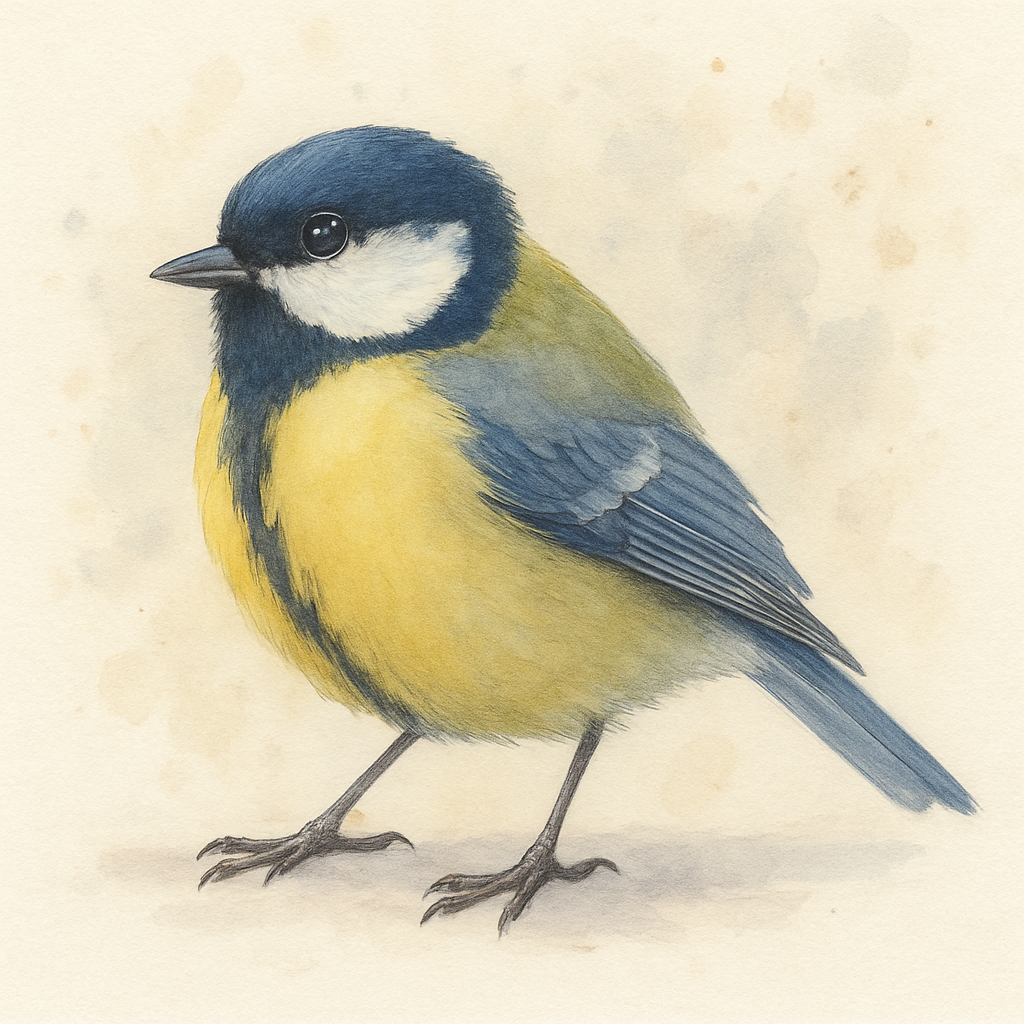 Vogeltjes Koolmeesje Diamond Painting