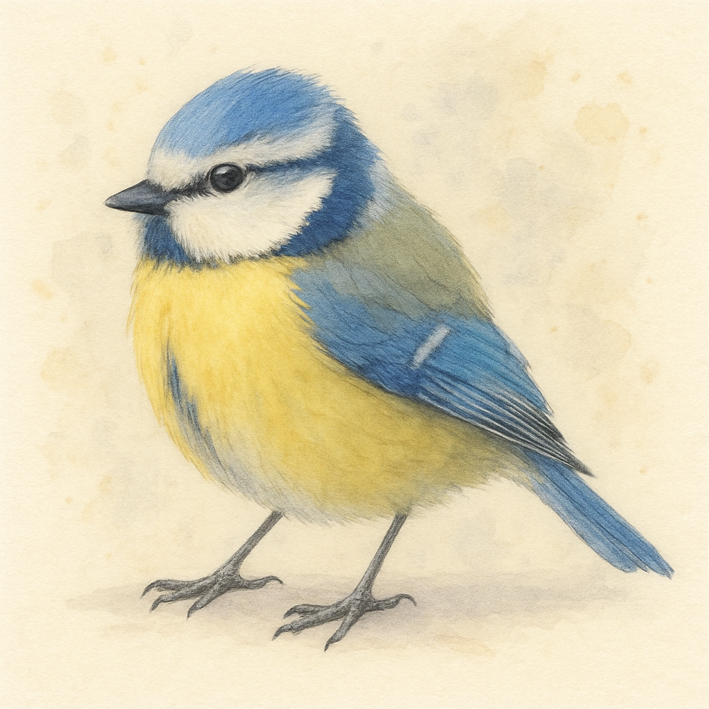 Vogeltjes Pimpelmeesje Diamond Painting