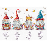 Andriana Christmas Gnomes ANR-55 borduren (pakket)