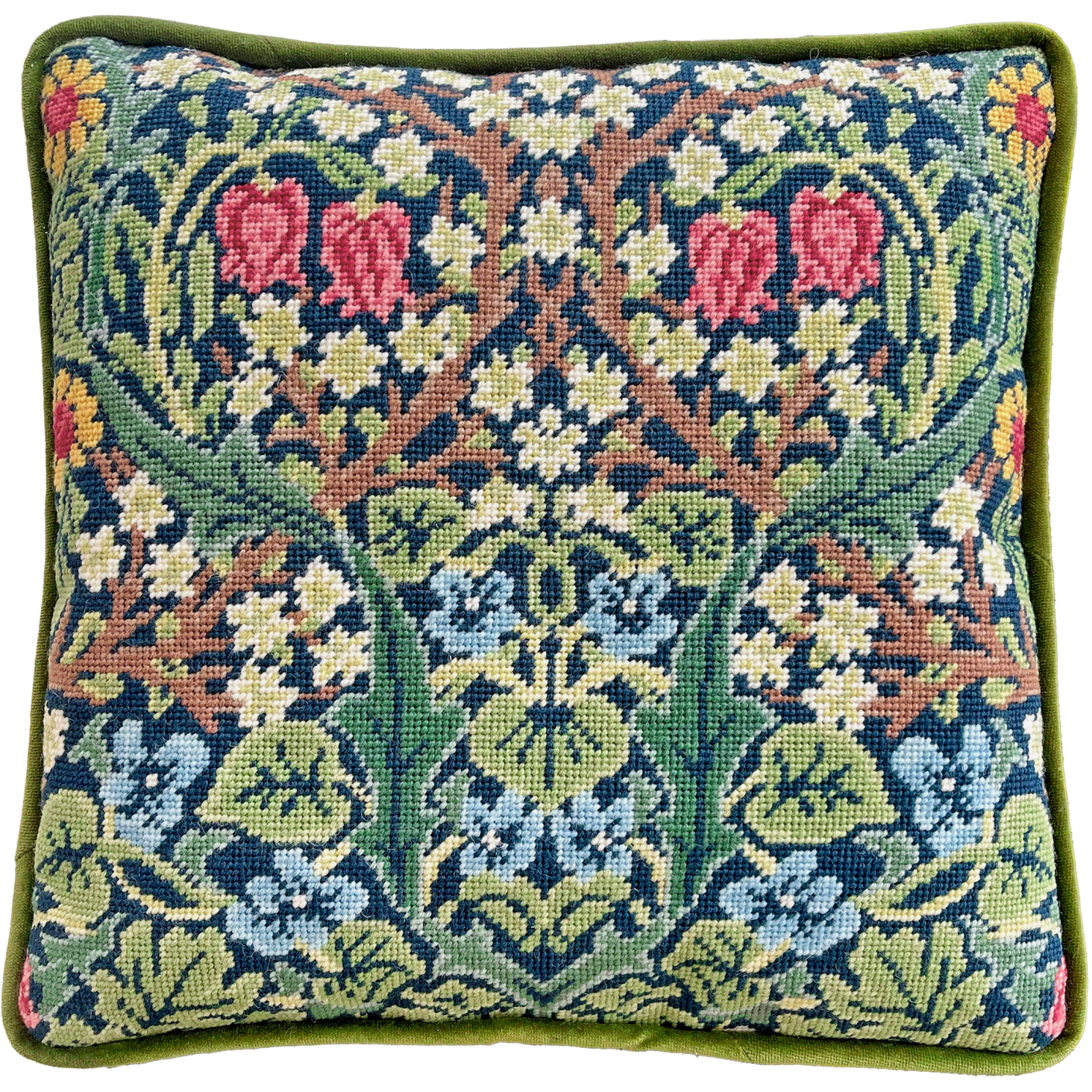 Bothy Threads William Morris Blackthorn TAC27 Petit Point kussen borduren