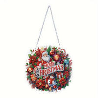 Diamond painting muurhanger Merry Christmas Too