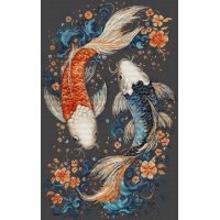 Luca-S Two Magic Fish BU5091 borduren (pakket)