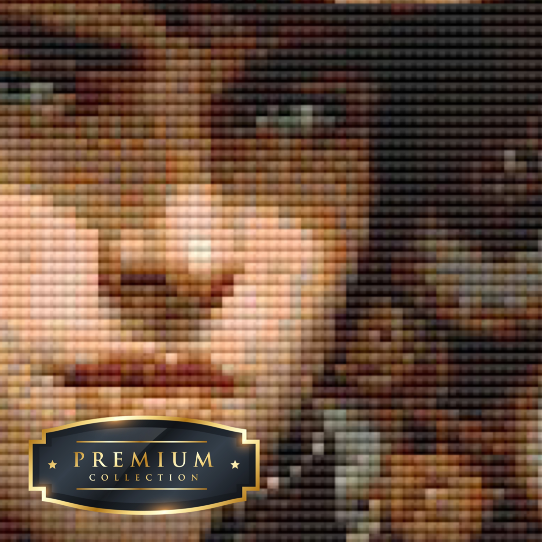 Steampunk Heer Premium DP Diamond Painting details