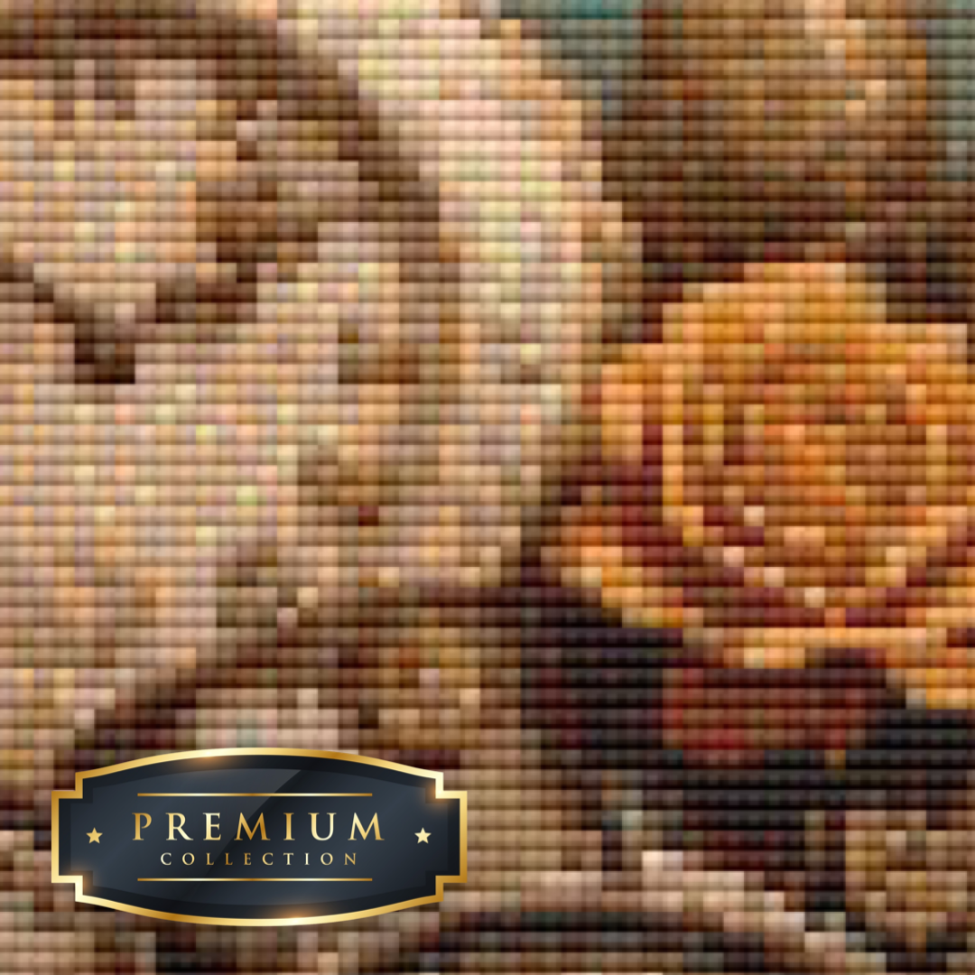 Steampunk Heer Premium DP Diamond Painting details