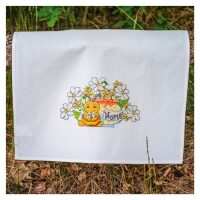 Vervaco Handdoek Happy Bee PN-0215594 borduren (pakket)