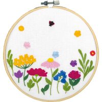 Vervaco Summer Flowers met borduurring PN-0222902 borduren (pakket)