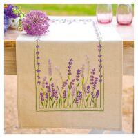Vervaco Tafelloper Lavendel PN-0222932 borduren (pakket)