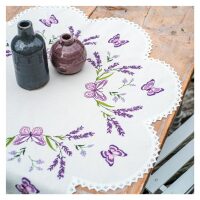 Vervaco Vorm Tafelkleed Lavendel PN-0219165 borduren (pakket)