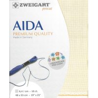 Zweigart borduurstof Precut Aida Ivoor (3251/264) 16ct 48x53cm