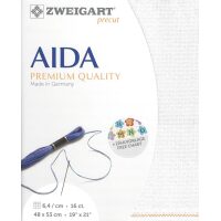 Zweigart borduurstof Precut Aida Opal (3251/11) 16ct 48x53cm