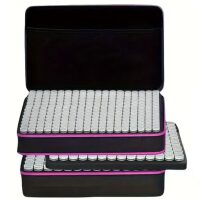 Opbergkoffer roze met 510 potjes + Diamond painting accessoires pakket