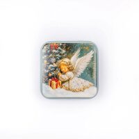 Leti Stitch Christmas Angel Metallic Box 25636 naalddoosje