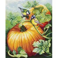 Luca-S Birdies On Pumpkin BU5094 borduren (pakket)