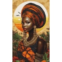 Luca-S Queen of the Sunlit Continent GOLD B720 borduren (pakket)