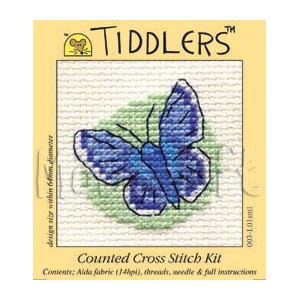 Mouseloft Tiddlers Blue Butterfly 003-L01 borduren (pakket)