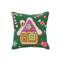 Orchidea Gingerbread house Kruissteekkussen pakket 99114