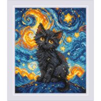RIOLIS Starry Cat 2288 borduren (pakket)