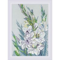 RIOLIS White Gladioli 2297 borduren (pakket)