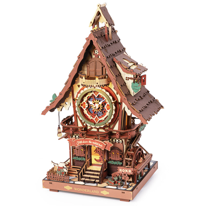 Robotime ROKR Cuckoo Clock LC901C gekleurd hout