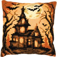 Vervaco Halloween huis Kruissteekkussen pakket PN-0216233