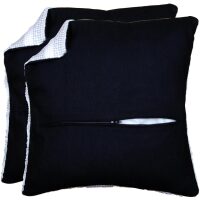Vervaco Kussenrug met rits – zwart (45×45) set van 2 PN-0231006