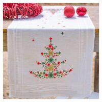 Vervaco Tafelloper Kerstboom met versiering PN-0218373 borduren (pakket)