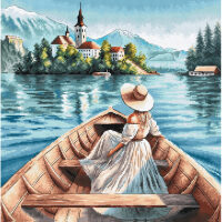 AVA Stitch The Lady of Lake Bled P115 borduren (pakket)