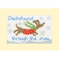 Bothy Threads Bothy Designs Dachshund Through The Snow XMAS90