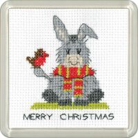 Heritage Crafts Donkey Coaster - Christmas Scarf 1921A borduren