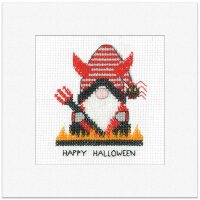 Heritage Crafts Gonk Card - Devil Halloween 1927A borduren