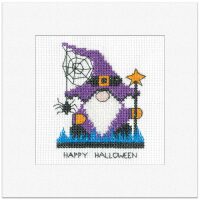 Heritage Crafts Gonk Card - Wizard 1928A borduren