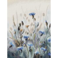 HobbyJobby Cornflowers Field borduren (pakket) HJ049