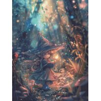 Imàge The little witch IF002 Borduurpatroon