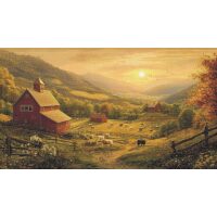 IL002 - Countryside at sunset borduurpatroon