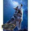 Huilende wolf Premium DP Diamond Painting