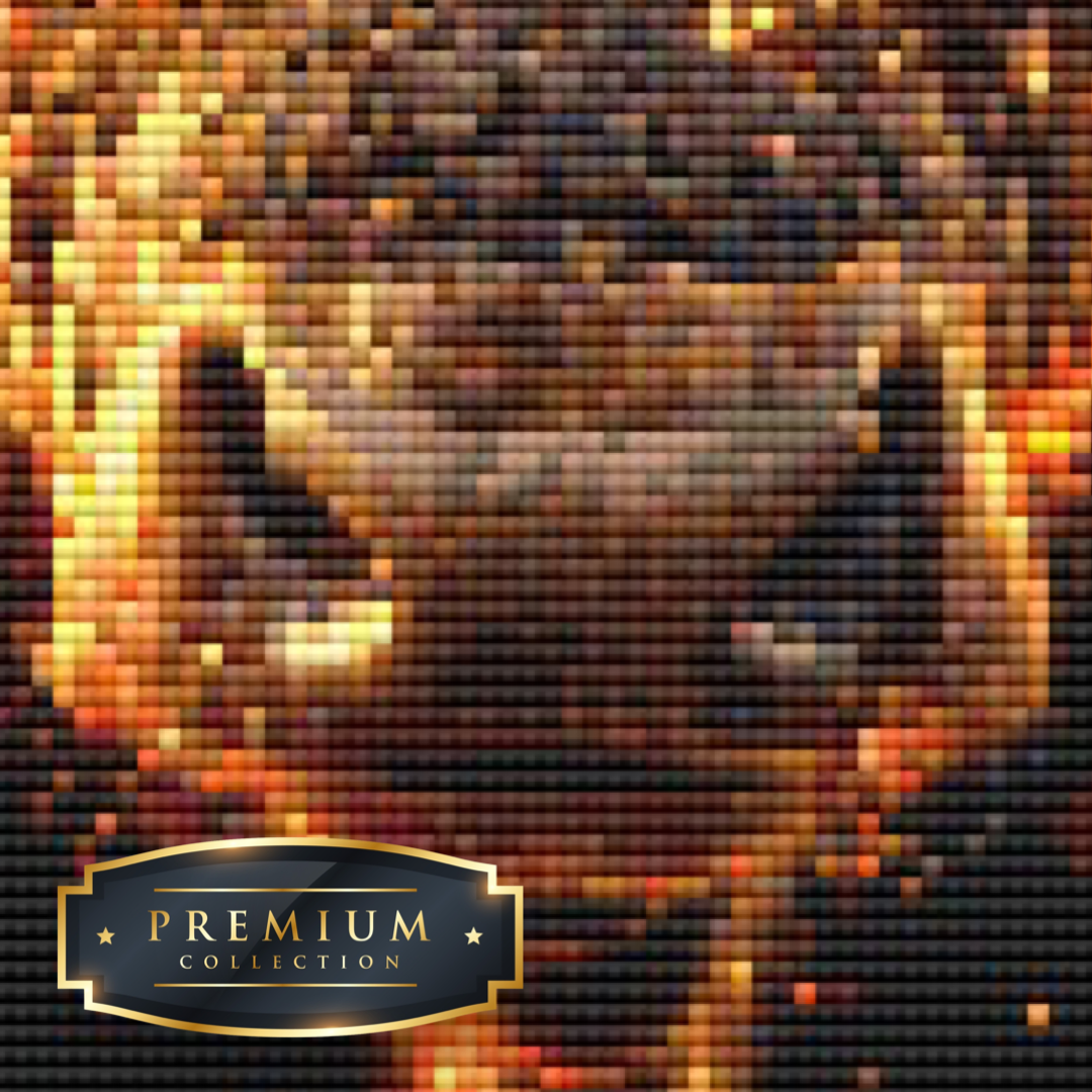 Neon koe Premium DP Diamond Painting - Afbeelding 3