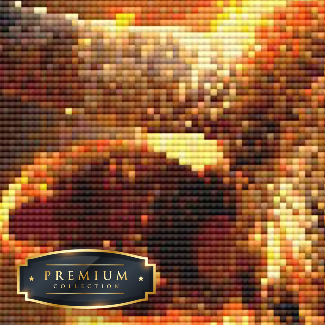 Neon koe Premium DP Diamond Painting - Afbeelding 4