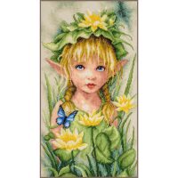 LanArte Lily crowned Fairy PN-0221118 borduren (pakket)