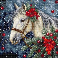 Leti Stitch Winter Horse L9955 borduren (pakket)