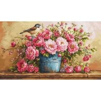 Luca-S Lush Bouquet of Flowers B7055 borduren (pakket)