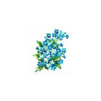 Magic Needle Forget-me-nots 28-06 borduren (pakket)