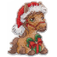 Oven Horse with a gift 1686 Magneet borduren (pakket)