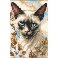 Vervaco Siamese Cat PN-0221348 borduren (pakket)