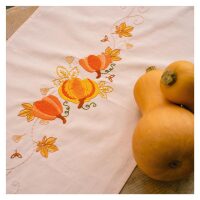 Vervaco Tafelloper Herfstpompoenen PN-0222379 borduren (pakket)