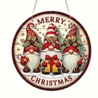 Diamond painting muurhanger Kerst gnomes