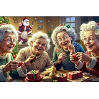 Oma's vieren kerst Diamond Painting