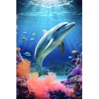 Dolfijn in zee Diamond Painting