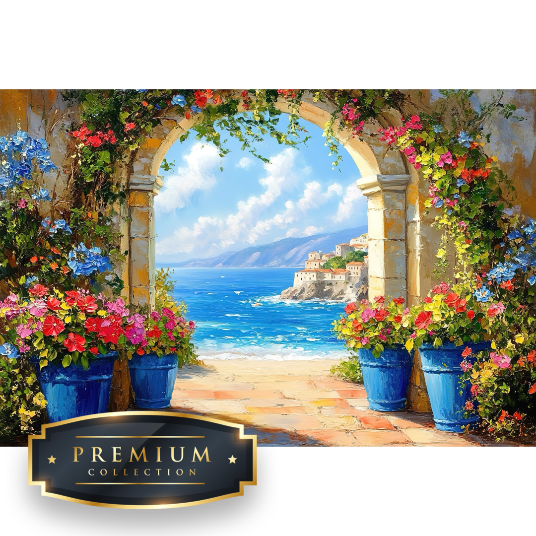 Romantisch doorkijkje Premium DP Diamond Painting