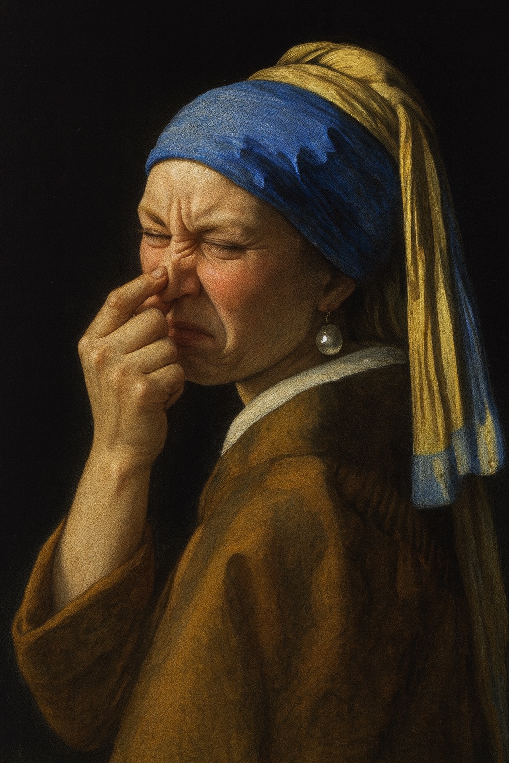 Stinkend, Meisje met de Parel Diamond Painting