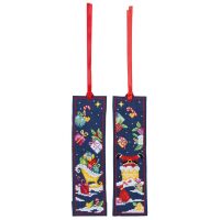 Vervaco Bladwijzer Arreslee en Kerstman set van 2 PN-0211899 borduren (pakket)